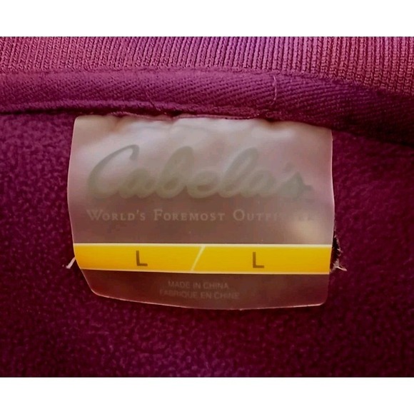 Cabela's Womens Purple Athletic Outdoor Walking Jacket Zip Pockets Large  D132 - Picture 2 of 11